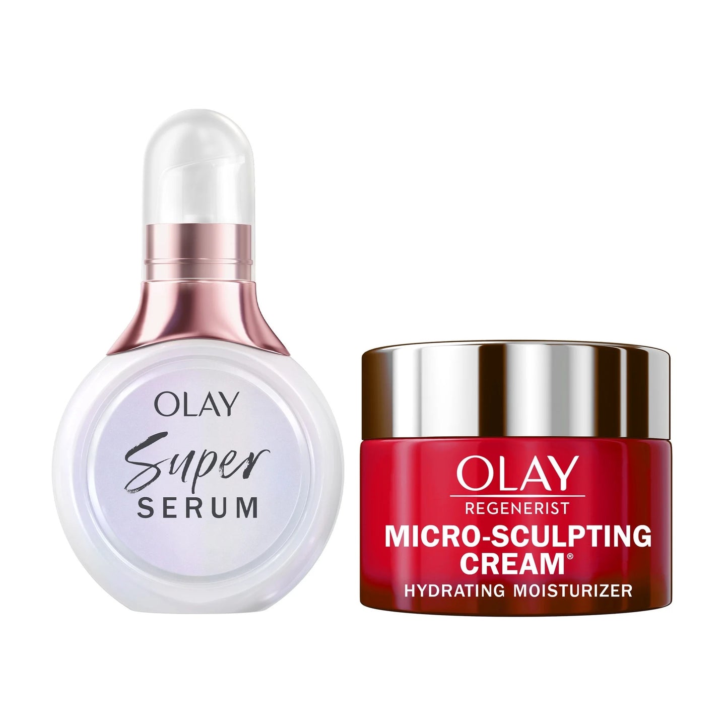Olay Super Serum & MicroSculpting Cream Mini Duo 0.4 fl oz, MSC 0.5 fl oz