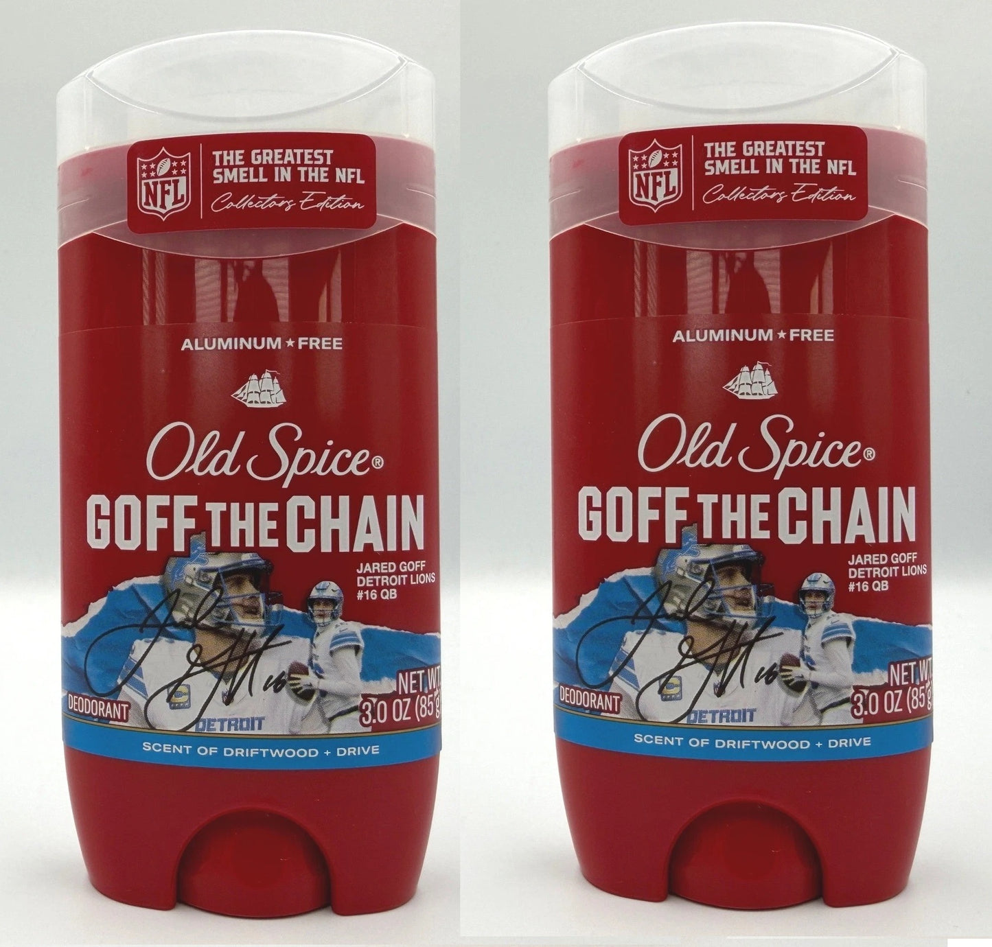 Old Spice Deodorant Mens Goff The Chain Jared Goff Detroit Lions - 2pk (3 oz ea)