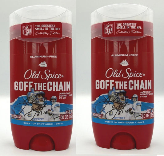 Old Spice Deodorant Mens Goff The Chain Jared Goff Detroit Lions - 2pk (3 oz ea)
