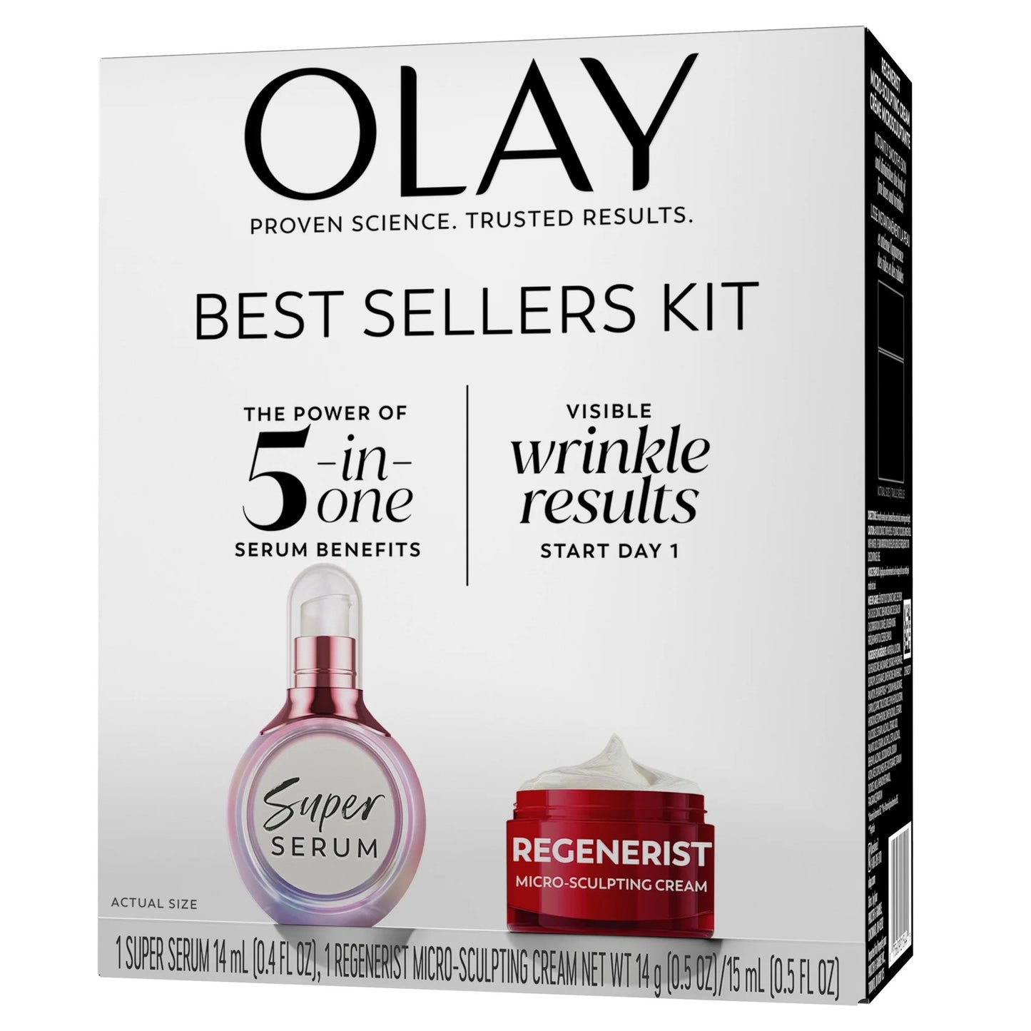 Olay Super Serum & MicroSculpting Cream Mini Duo 0.4 fl oz, MSC 0.5 fl oz